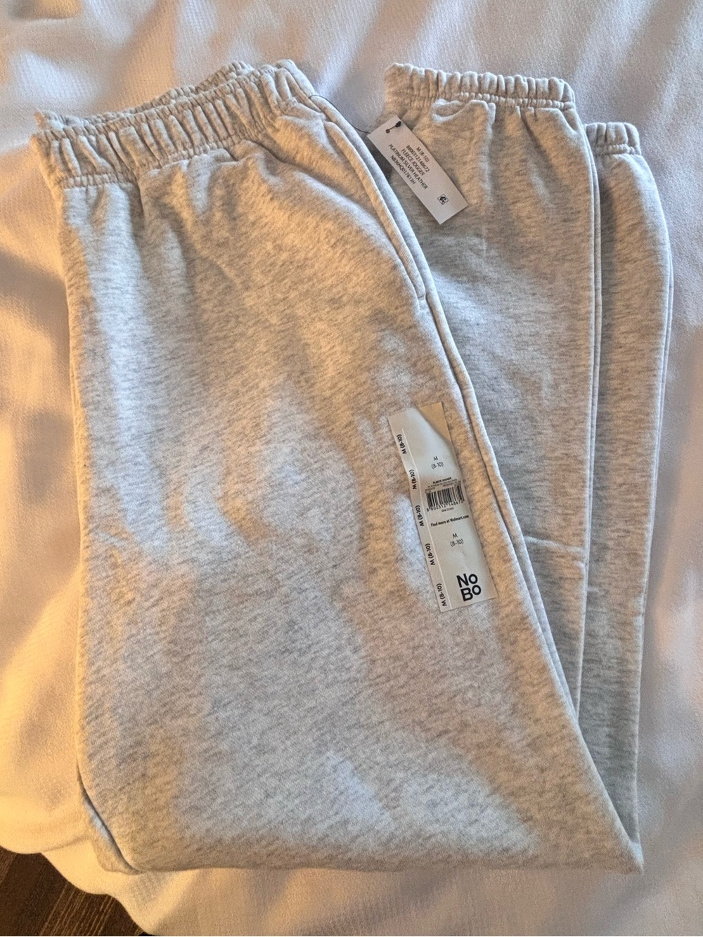 No Boundaries Light Gray Sweatpants - Elastic Waist Joggers